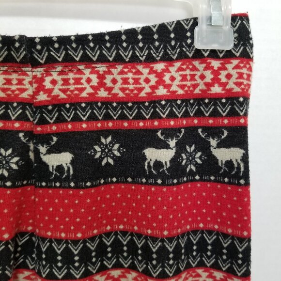 Pink Republic leggings Small Christmas XMas reindeer fair isle snowflake holiday - Picture 4 of 13